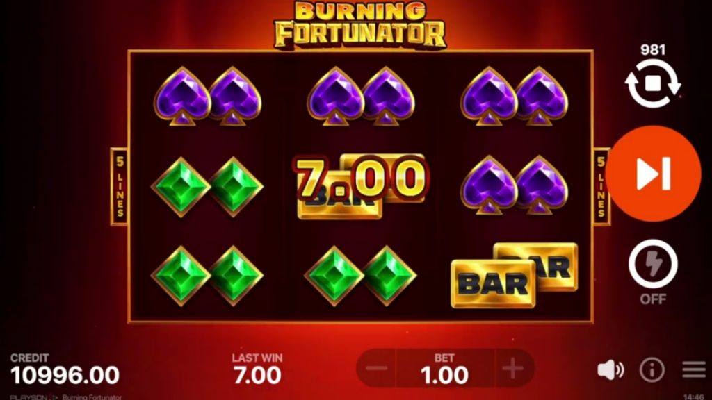 Burning Fortunator gameplay