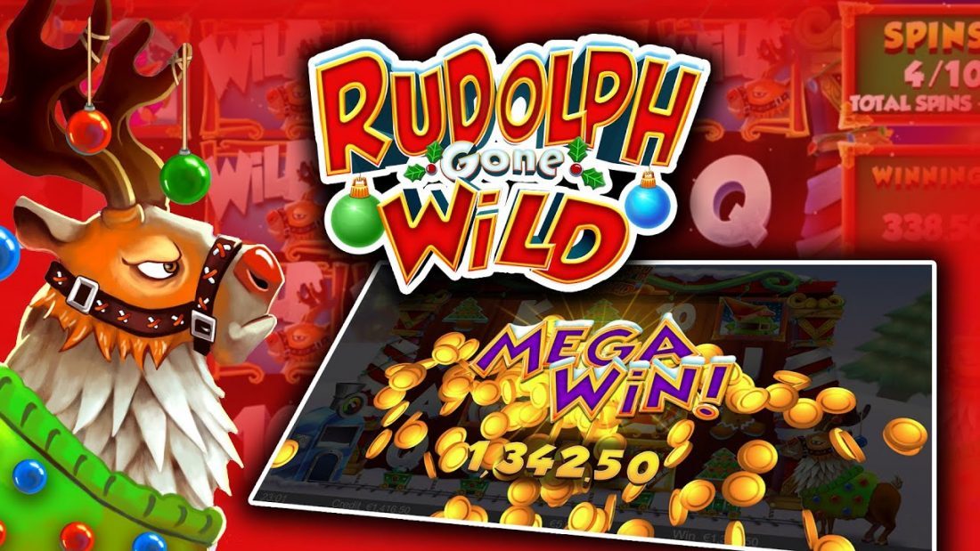 Logo della slot Rudolph Gone Wild