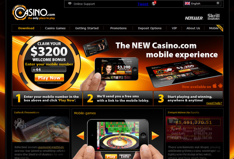 Casino.com official site
